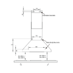 Απορροφητήρας inox WA0290 90CM Thermogatz - Εικόνα 2