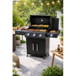 Ψησταριά Υγραερίου Proton 3+1 black - Εικόνα 2